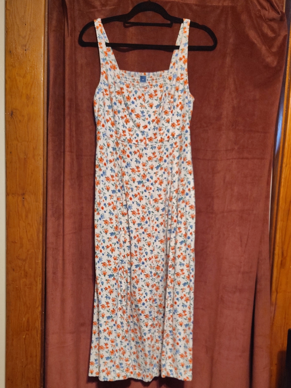 Old Navy Floral White and Red Women's Dress